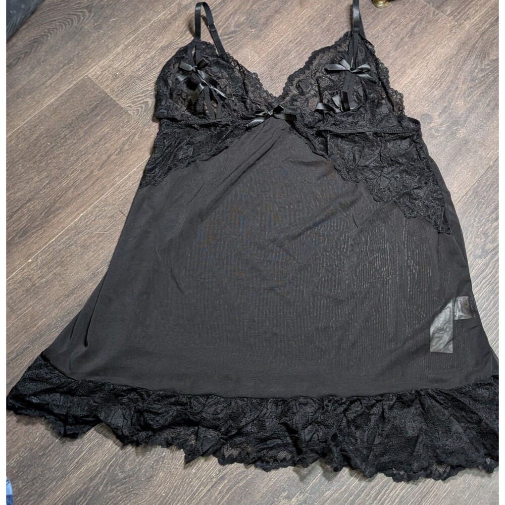 Lingerie Lace Mesh Bodysuit Black Women's New Unbranded (859D)